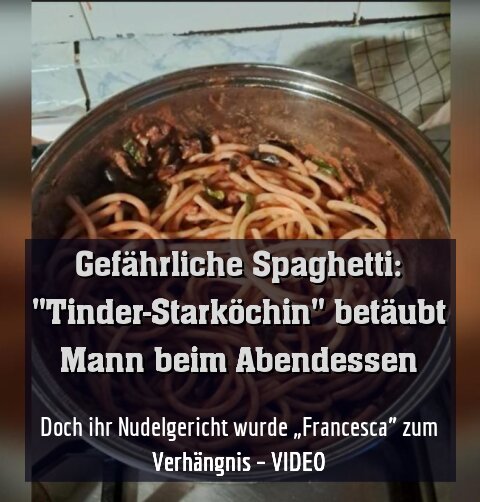 Doch ihr Nudelgericht wurde „Francesca” zum Verhängnis – VIDEO