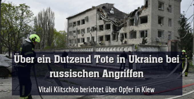 Rettungs- und Aufräumarbeiten in Kiew