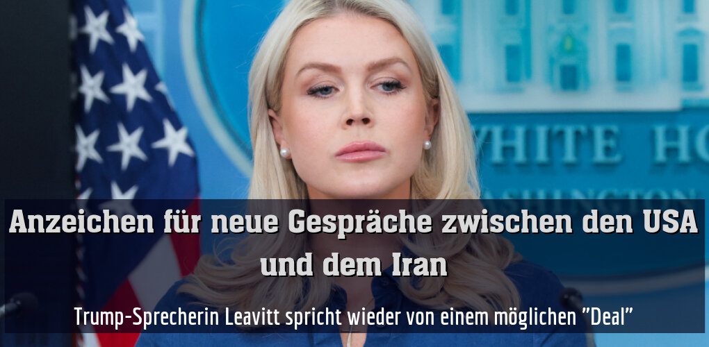 Trump-Sprecherin Leavitt spricht wieder von einem möglichen "Deal"