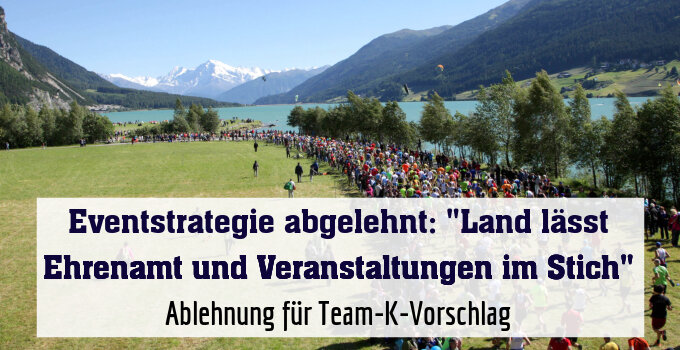 Ablehnung für Team-K-Vorschlag