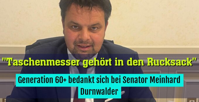 Generation 60+ bedankt sich bei Senator Meinhard Durnwalder