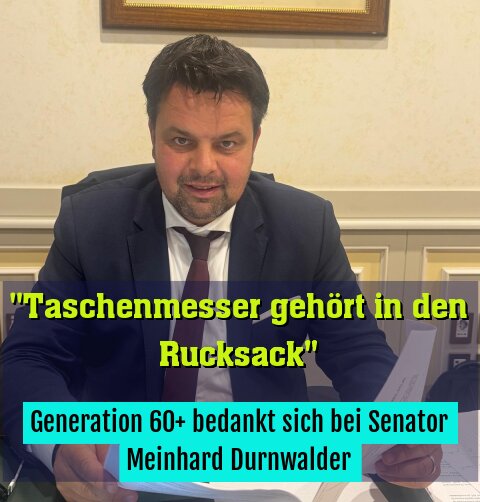 Generation 60+ bedankt sich bei Senator Meinhard Durnwalder