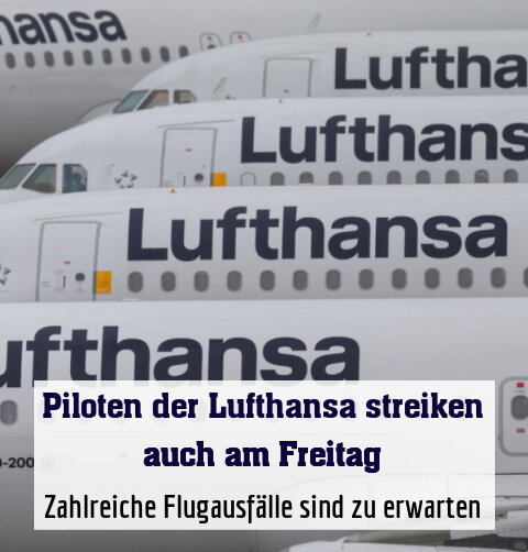 Zahlreiche Flugausfälle sind zu erwarten