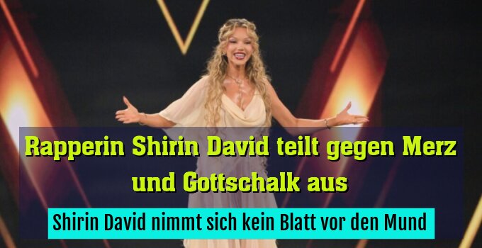 Shirin David nimmt sich kein Blatt vor den Mund