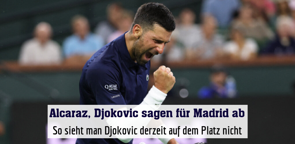 So sieht man Djokovic derzeit auf dem Platz nicht