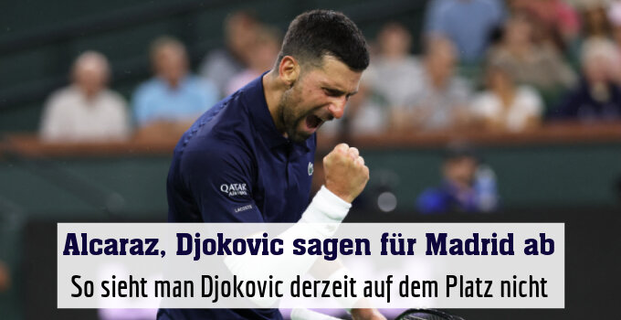 So sieht man Djokovic derzeit auf dem Platz nicht