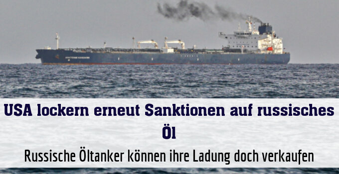Russische Öltanker können ihre Ladung doch verkaufen
