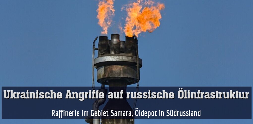 Raffinerie im Gebiet Samara, Öldepot in Südrussland