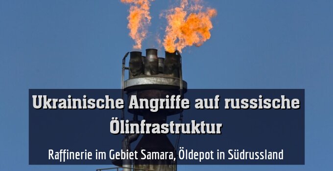 Raffinerie im Gebiet Samara, Öldepot in Südrussland