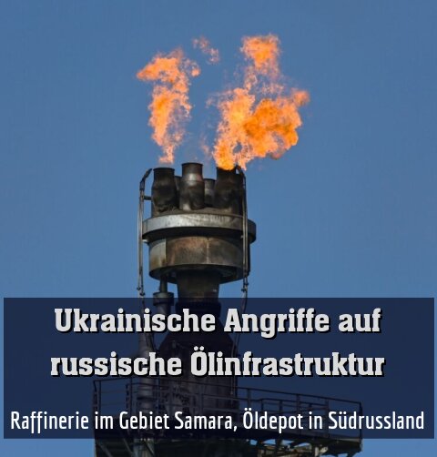 Raffinerie im Gebiet Samara, Öldepot in Südrussland
