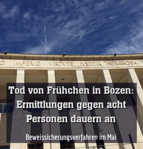 Beweissicherungsverfahren im Mai