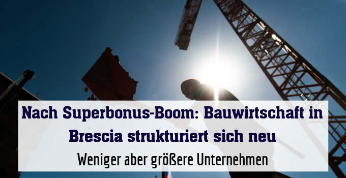 Weniger aber größere Unternehmen