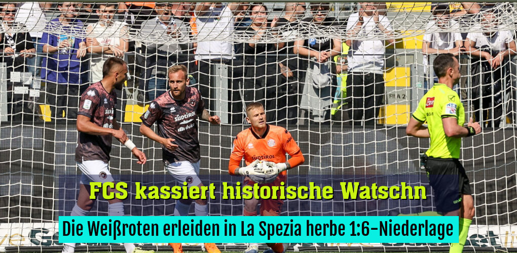 Die Weißroten erleiden in La Spezia herbe 1:6-Niederlage