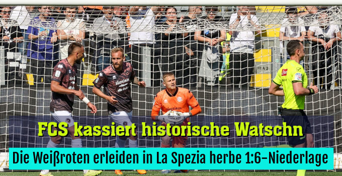 Die Weißroten erleiden in La Spezia herbe 1:6-Niederlage