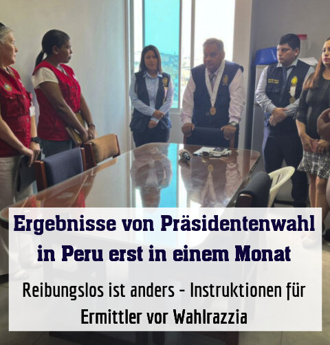 Reibungslos ist anders - Instruktionen für Ermittler vor Wahlrazzia