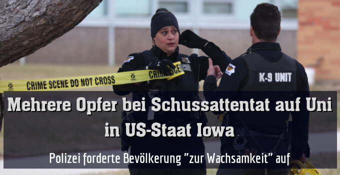 Polizei forderte Bevölkerung "zur Wachsamkeit" auf