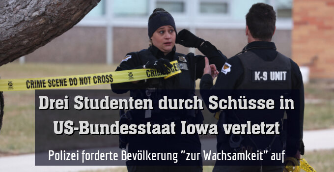 Polizei forderte Bevölkerung "zur Wachsamkeit" auf