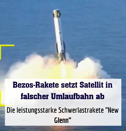 Die leistungsstarke Schwerlastrakete "New Glenn"