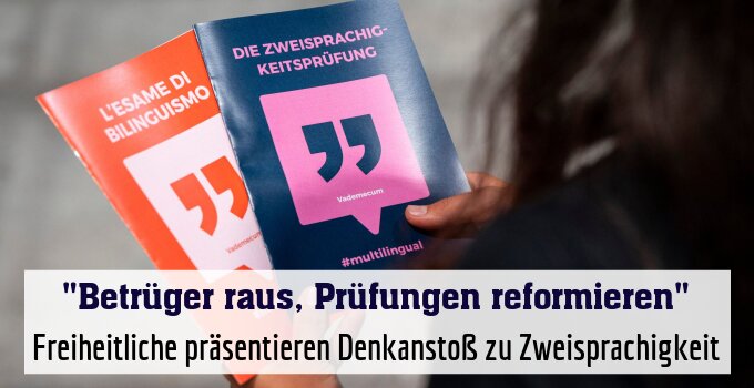 Freiheitliche präsentieren Denkanstoß zu Zweisprachigkeit
