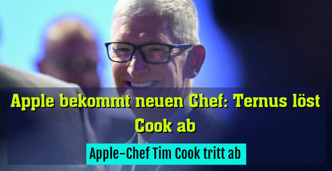 Apple-Chef Tim Cook tritt ab