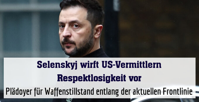 Plädoyer für Waffenstillstand entlang der aktuellen Frontlinie