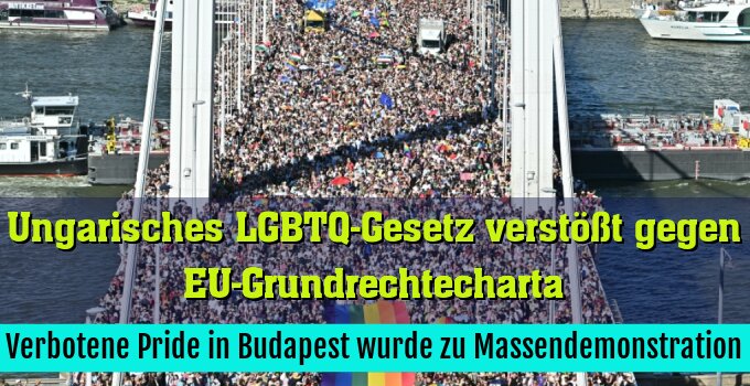 Verbotene Pride in Budapest wurde zu Massendemonstration