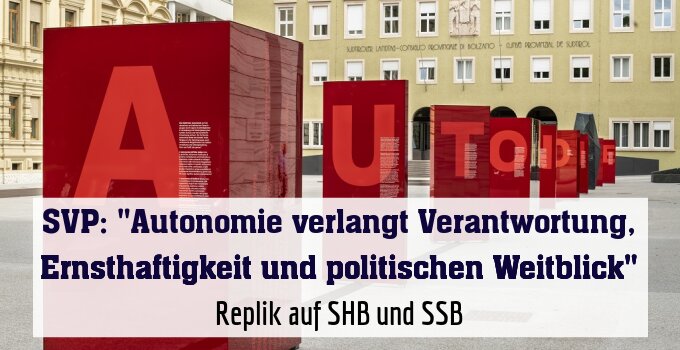 Replik auf SHB und SSB
