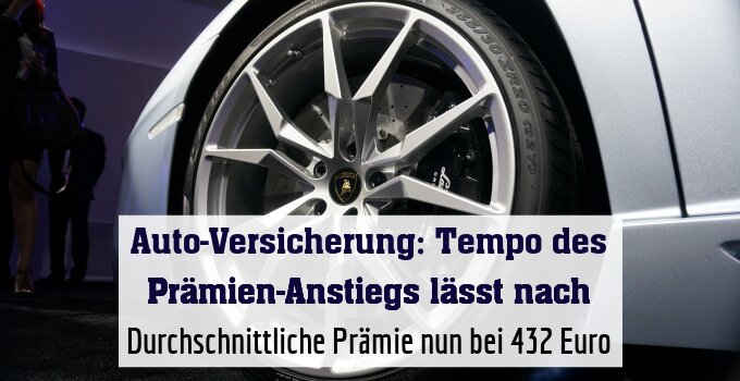 Durchschnittliche Prämie nun bei 432 Euro