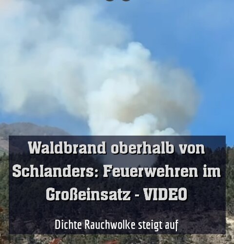 Dichte Rauchwolke steigt auf