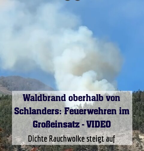 Dichte Rauchwolke steigt auf