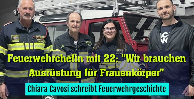 Chiara Cavosi schreibt Feuerwehrgeschichte