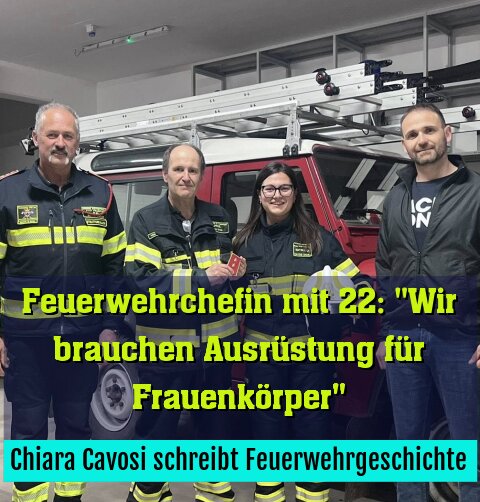 Chiara Cavosi schreibt Feuerwehrgeschichte