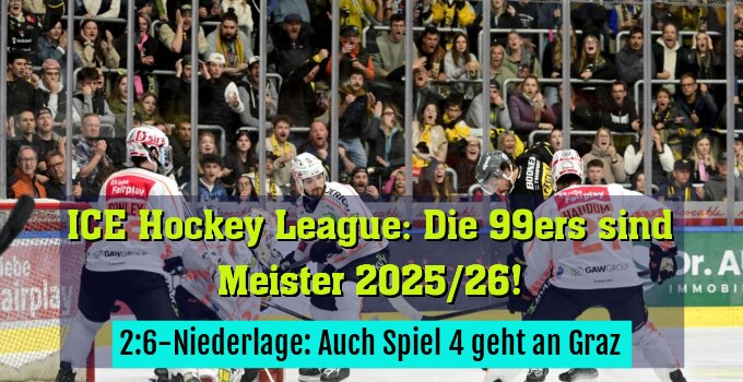 2:6-Niederlage: Auch Spiel 4 geht an Graz
