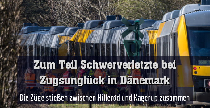 Die Züge stießen zwischen Hillerød und Kagerup zusammen