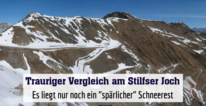 Es liegt nur noch ein "spärlicher" Schneerest