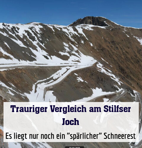 Es liegt nur noch ein "spärlicher" Schneerest