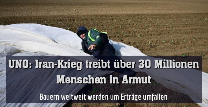 Bauern weltweit werden um Erträge umfallen