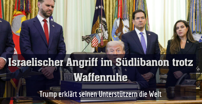 Trump erklärt seinen Unterstützern die Welt