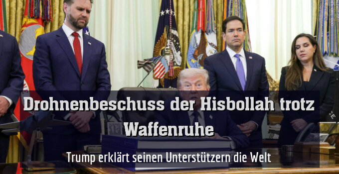 Trump erklärt seinen Unterstützern die Welt