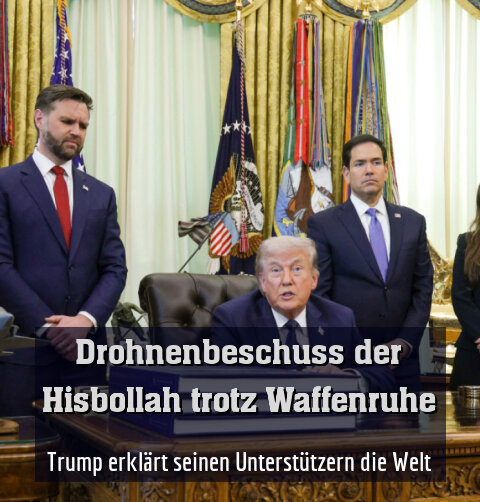 Trump erklärt seinen Unterstützern die Welt