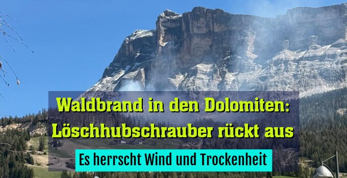 Es herrscht Wind und Trockenheit