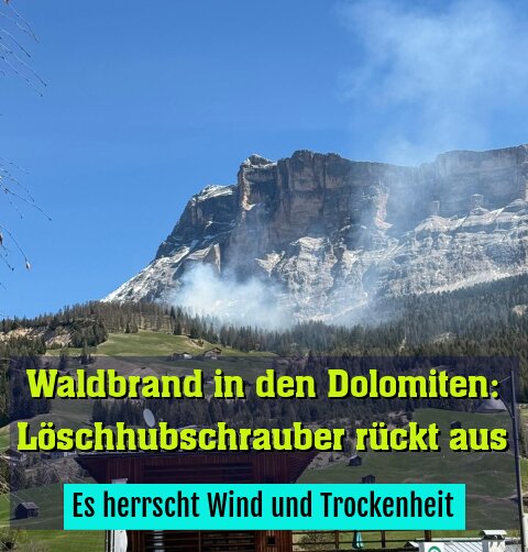 Es herrscht Wind und Trockenheit