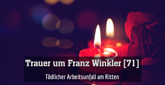 Tödlicher Arbeitsunfall am Ritten