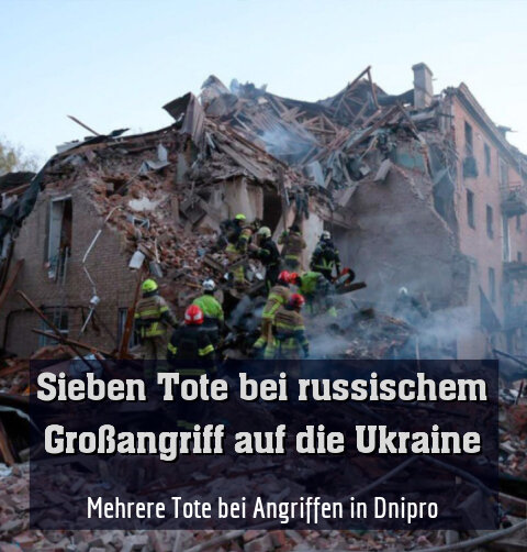Mehrere Tote bei Angriffen in Dnipro