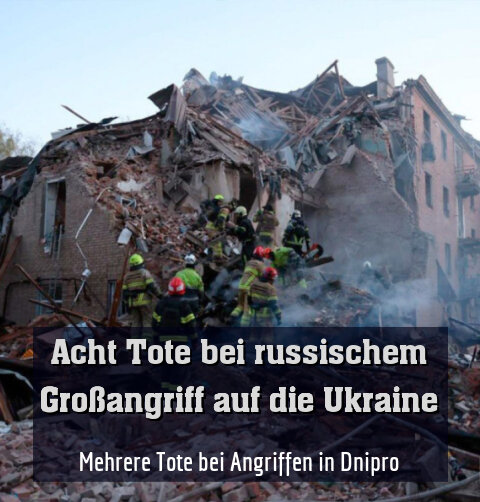 Mehrere Tote bei Angriffen in Dnipro