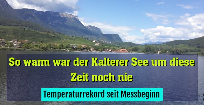 Temperaturrekord seit Messbeginn