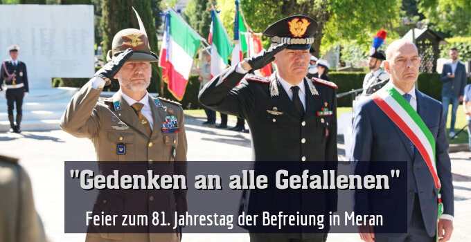 Feier zum 81. Jahrestag der Befreiung in Meran