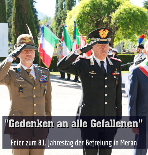 Feier zum 81. Jahrestag der Befreiung in Meran