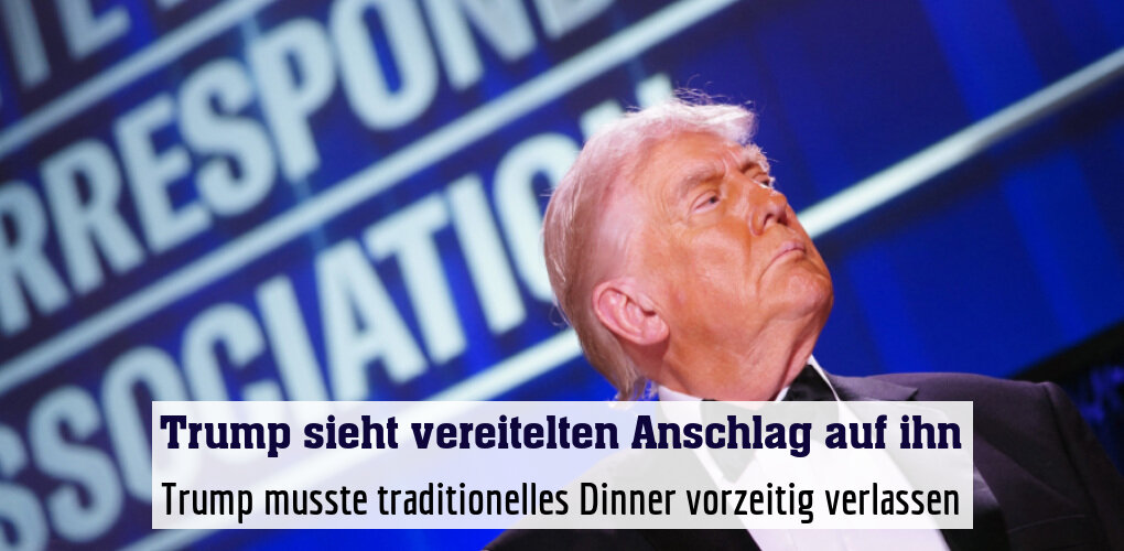 Trump musste traditionelles Dinner vorzeitig verlassen