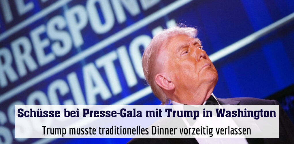 Trump musste traditionelles Dinner vorzeitig verlassen